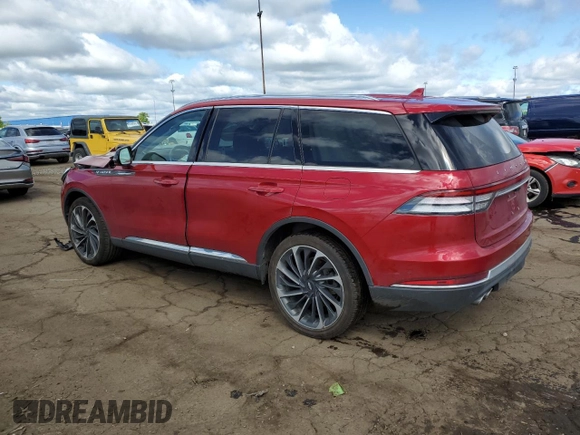 2020 Lincoln Aviator Reserve z VIN 5LM5J7XC5LGL26697, wystawiony jako Copart lot #57570355 z przebiegiem 64 692 mil mil oraz Czysty tytuł • Clean title. Historia ofert i sprzedaży dostępna na DreamBid. Obrazek 2.