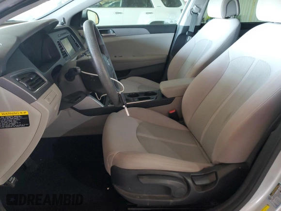 2017 Hyundai Sonata 2.4L with VIN 5NPE24AF7HH596295, listed as a Copart auction lot 51336055 with 109,265 mi miles and Salvage Title. Bid and sale history available at DreamBid. Image 7.