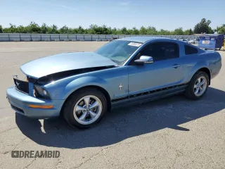 2007 Ford Mustang Deluxe with VIN 1ZVFT80N875349736, listed as a Copart auction lot 58098075 with 195,370 mi miles and Salvage title. Bid and sale history available at DreamBid. Image 1.