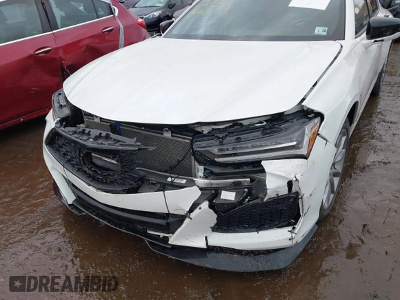 2021 Acura TLX w/A-Spec Package with VIN 19UUB5F53MA012897, listed as a IAAI auction lot 41571283 with 1 mi miles. Bid and sale history available at carsss.com. Image 16.