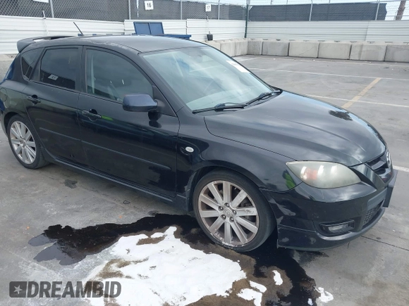 2008 Mazda 3 Mazdaspeed3 Sport with VIN JM1BK34M281857945, listed as a IAAI auction lot 42083322 with 110,416 mi miles and . Bid and sale history available at DreamBid. Image 1.