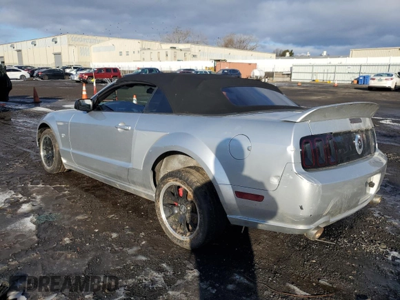 2006 Ford Mustang GT Deluxe with VIN 1ZVHT85H665218024, listed as a Copart auction lot 43781385 with 176,560 mi miles and Salvage Title. Bid and sale history available at carsss.com. Image 2.