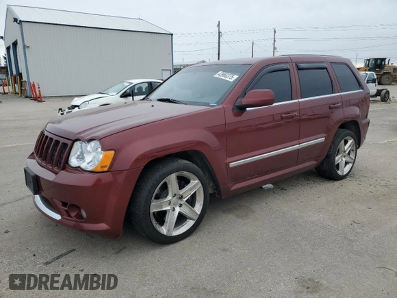 2008 Jeep Grand Cherokee SRT-8 with VIN 1J8HR78348C162460, listed as a Copart auction lot 43966375 with 94,444 mi miles and Salvage Title. Bid and sale history available at carsss.com. Image 1.