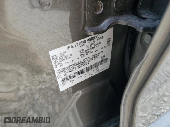 2014 Ford Edge SEL z VIN 2FMDK4JC7EBA47264, wystawiony jako Copart lot #54201255 z przebiegiem 135 408 mil mil oraz Szkoda całkowita • Salvage title. Historia ofert i sprzedaży dostępna na DreamBid. Obrazek 13.