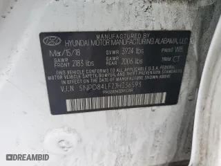 2018 Hyundai Elantra SEL with VIN 5NPD84LF2JH336593, listed as a Copart auction lot 50676965 with 134,033 mi miles and Salvage Title. Bid and sale history available at carsss.com. Image 12.