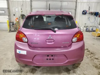 2015 Mitsubishi Mirage DE with VIN ML32A3HJ3FH035407, listed as a Copart auction lot 48189455 with 77,196 mi miles and Salvage Title. Bid and sale history available at carsss.com. Image 6.