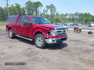 2014 Ford F-150 XL with VIN 1FTFX1EF5EFA27093, listed as a IAAI auction lot 42586464 with 140,178 mi miles and . Bid and sale history available at DreamBid. Image 1.