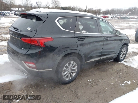2019 Hyundai Santa Fe SE with VIN 5NMS2CAD9KH003200, listed as a IAAI auction lot 41541423 with 91,913 mi miles. Bid and sale history available at carsss.com. Image 4.