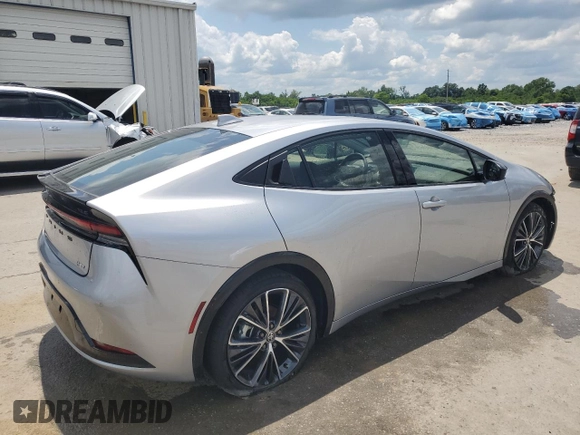 2024 Toyota Prius LE with VIN JTDACAAUXR3042240, listed as a Copart auction lot 55953875 with 1,410 mi miles and Salvage title. Bid and sale history available at DreamBid. Image 3.