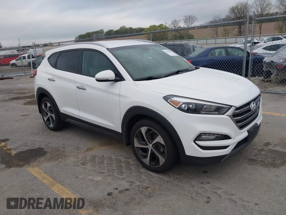 2016 Hyundai Tucson Limited with VIN KM8J33A2XGU037231, listed as a IAAI auction lot 42096501 with 151,912 mi miles and . Bid and sale history available at DreamBid. Image 1.