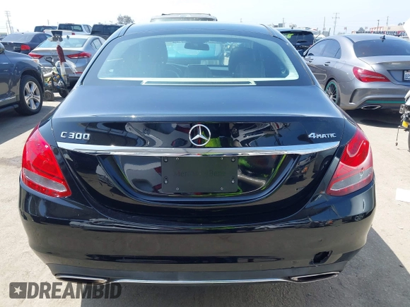2017 Mercedes-Benz C 300 with VIN 55SWF4KB1HU182026, listed as a IAAI auction lot 42484299 with 78,239 mi miles and . Bid and sale history available at DreamBid. Image 16.