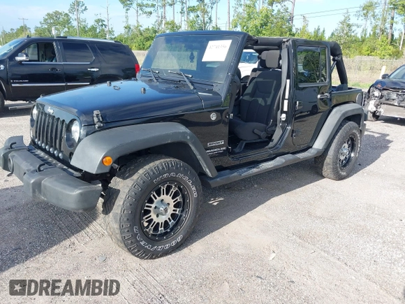 2016 Jeep Wrangler Unlimited Sport with VIN 1C4BJWDG6GL328550, listed as a IAAI auction lot 42741356 with 32,120 mi miles and . Bid and sale history available at DreamBid. Image 17.