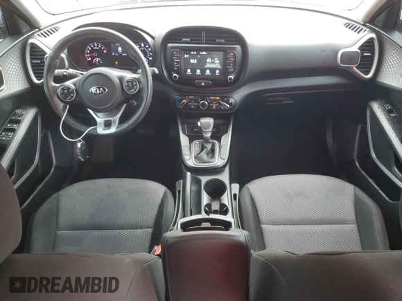 2021 Kia Soul S with VIN KNDJ23AU2M7142171, listed as a Copart auction lot 54244195 with 22,803 mi miles and Salvage Title. Bid and sale history available at DreamBid. Image 8.