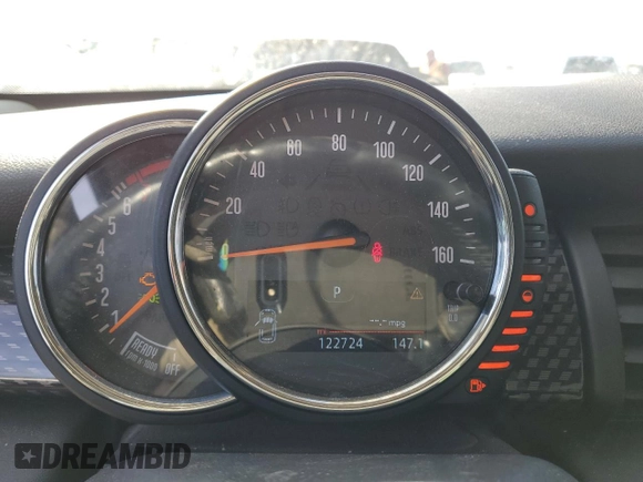 2014 MINI Hardtop S with VIN WMWXM7C57ET987816, listed as a Copart auction lot 41115434 with 122,724 mi miles and Salvage title. Bid and sale history available at DreamBid. Image 9.