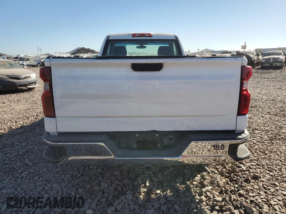 2019 Chevrolet Silverado 1500 Work Truck with VIN 3GCNWAEF8KG183640, listed as a Copart auction lot 81997624 with 129,434 mi miles and Salvage Title. Bid and sale history available at DreamBid. Image 6.