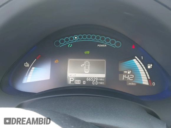 2016 Nissan LEAF SV with VIN 1N4BZ0CP5GC300090, listed as a IAAI auction lot 41896742 with 66,529 mi miles. Bid and sale history available at carsss.com. Image 7.