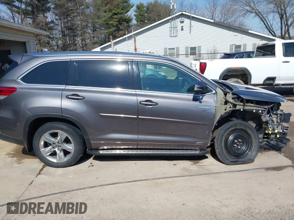 2018 Toyota Highlander Hybrid Limited with VIN 5TDDGRFHXJS043578, listed as a IAAI auction lot 41748700 with 25,937 mi miles and . Bid and sale history available at DreamBid. Image 14.