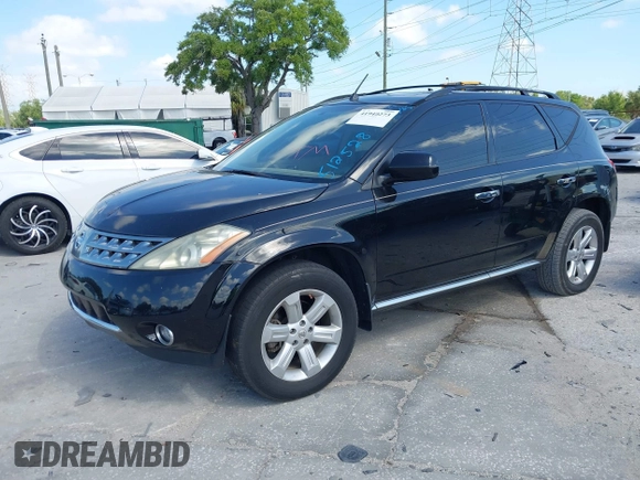 2007 Nissan Murano SL with VIN JN8AZ08T87W512528, listed as a IAAI auction lot 41940273 with 174,767 mi miles and . Bid and sale history available at carsss.com. Image 2.