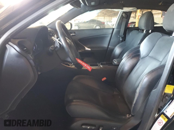 2011 Lexus IS 350 with VIN JTHBE5C29B5027271, listed as a Copart auction lot 46533325 with 163,037 mi miles and Salvage Title. Bid and sale history available at carsss.com. Image 7.