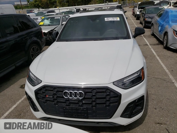 2021 Audi SQ5 Premium Plus with VIN WA1B4AFY5M2040854, listed as a Copart auction lot 45117073 with 42,940 mi miles. Bid and sale history available at carsss.com. Image 5.