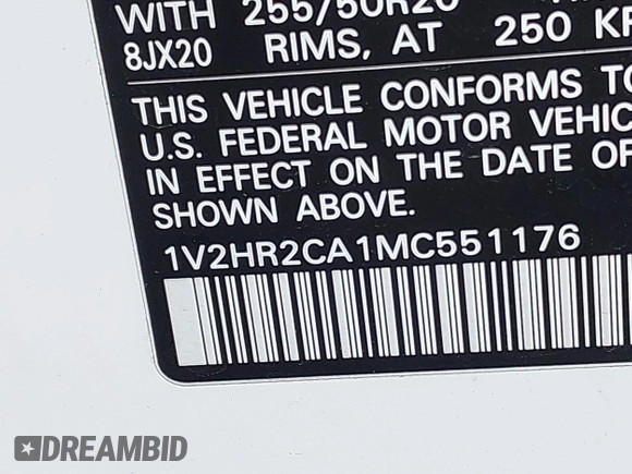 2021 Volkswagen Atlas SE с VIN 1V2HR2CA1MC551176, выставлен на аукционе IAAI как лот 42096369 с пробегом 80 876 миль миль и . История ставок и продаж доступна на DreamBid. Изображение 9.