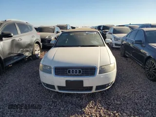 2005 Audi A4 1.8T with VIN WAUBC48H45K020746, listed as a Copart auction lot 43998915 with 71,790 mi miles and Clean Title. Bid and sale history available at carsss.com. Image 5.