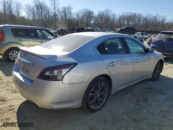 2012 Nissan Maxima 3.5 SV with VIN 1N4AA5AP6CC838360, listed as a Copart auction lot 46437805 with 164,594 mi miles and Salvage Title. Bid and sale history available at carsss.com. Image 3.