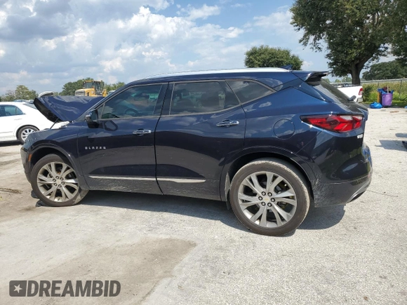 2020 Chevrolet Blazer Premier with VIN 3GNKBFRS7LS694488, listed as a Copart auction lot 72177354 with 53,357 mi miles and Non repairable. Bid and sale history available at DreamBid. Image 2.