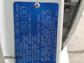 2004 Suzuki XL7 LX with VIN JS3TY92V844108854, listed as a Copart auction lot 49650735 with 201,373 mi miles and Salvage Title. Bid and sale history available at DreamBid. Image 13.