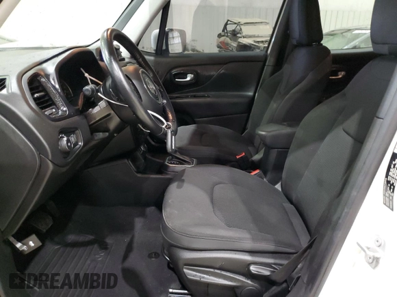 2018 Jeep Renegade Latitude with VIN ZACCJABB2JPH95742, listed as a Copart auction lot 54157855 with 107,300 mi miles and Salvage title. Bid and sale history available at DreamBid. Image 7.