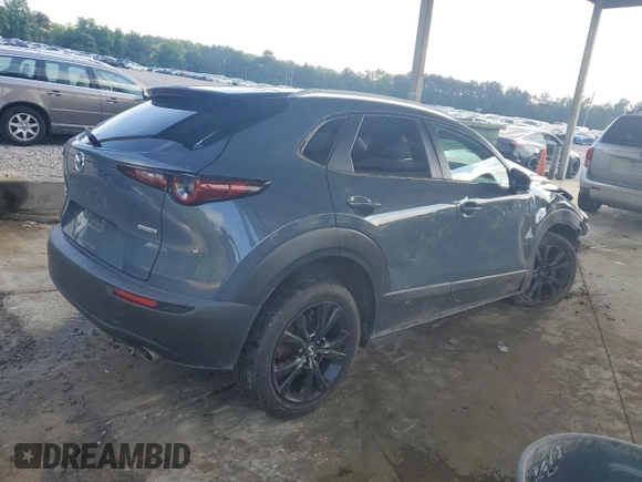 2023 Mazda CX-30 S Carbon Edition with VIN 3MVDMBCM2PM530332, listed as a Copart auction lot 56555675 with Not Provided miles and Clean Title. Bid and sale history available at DreamBid. Image 3.