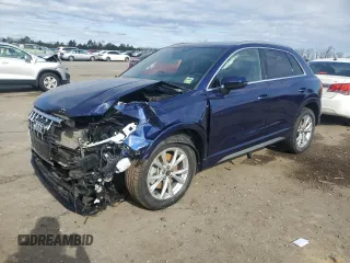 2022 Audi Q3 S line Premium Plus with VIN WA1EECF3XN1110074, listed as a Copart auction lot 48689765 with 35,139 mi miles and Salvage Title. Bid and sale history available at carsss.com. Image 1.