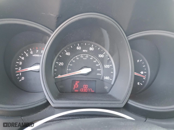 2012 Kia Rio LX with VIN KNADM4A33C6090507, listed as a Copart auction lot 88278705 with 133,077 mi miles and Salvage Title. Bid and sale history available at carsss.com. Image 9.