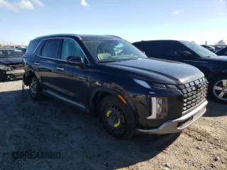 2024 Hyundai Palisade Limited z VIN KM8R54GE2RU766556, wystawiony jako Copart lot #86715074 z przebiegiem 10 959 mil mil oraz Szkody całkowita. Historia ofert i sprzedaży dostępna na DreamBid. Obrazek 4.