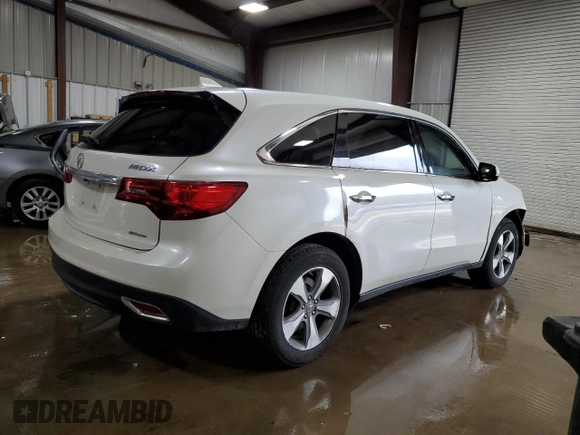 2014 Acura MDX with VIN 5FRYD4H28EB021500, listed as a Copart auction lot 51742015 with 171,503 mi miles and Salvage Title. Bid and sale history available at carsss.com. Image 3.