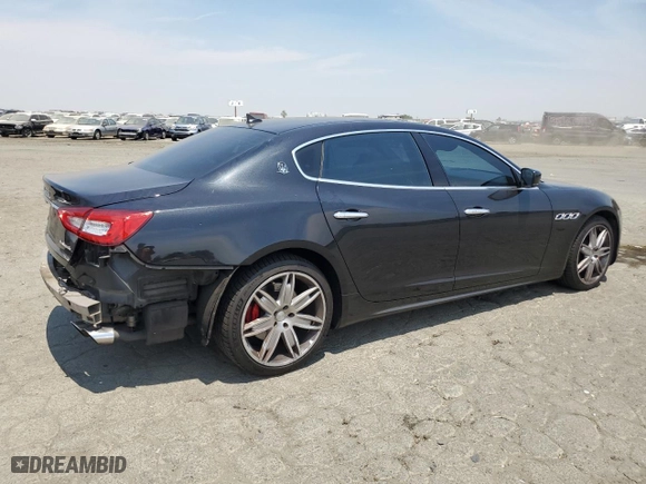 2014 Maserati Quattroporte S Q4 with VIN ZAM56RRAXE1082630, listed as a Copart auction lot 59699864 with 81,535 mi miles and Salvage Title. Bid and sale history available at carsss.com. Image 3.