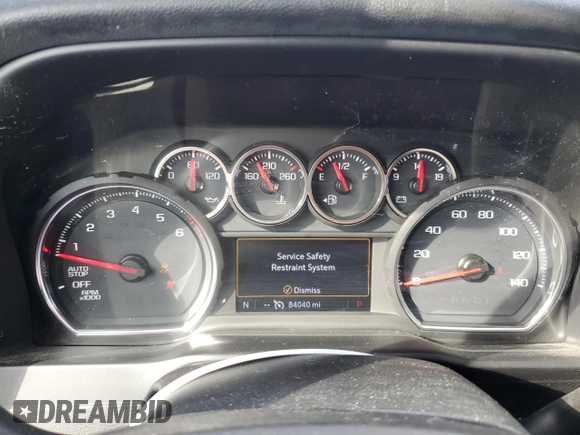 2019 Chevrolet Silverado 1500 RST with VIN 1GCRWDED2KZ192853, listed as a Copart auction lot 84252314 with 84,040 mi miles and Salvage Title. Bid and sale history available at carsss.com. Image 9.