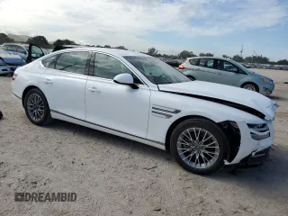 2024 Genesis G80 2.5T z VIN KMTGB4SC4RU239632, wystawiony jako Copart lot #86568784 z przebiegiem 537 mil mil oraz Szkoda całkowita • Salvage title. Historia ofert i sprzedaży dostępna na DreamBid. Obrazek 4.