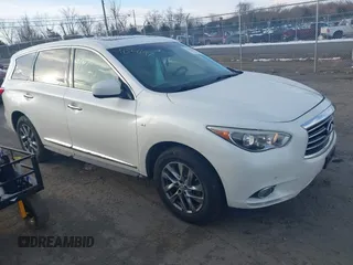 2015 Infiniti QX60 with VIN 5N1AL0MM2FC517425, listed as a IAAI auction lot 41361197 with 145,182 mi miles. Bid and sale history available at carsss.com. Image 1.