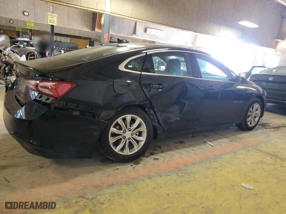 2022 Chevrolet Malibu LT with VIN 1G1ZD5ST9NF118769, listed as a Copart auction lot 45207645 with 34,748 mi miles and Salvage Title. Bid and sale history available at carsss.com. Image 3.