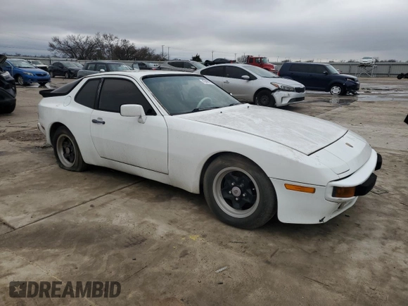 1984 Porsche 944 with VIN WP0AA094XEN452894, listed as a Copart auction lot 43469115 with 37,161 mi miles and Clean Title. Bid and sale history available at DreamBid. Image 4.