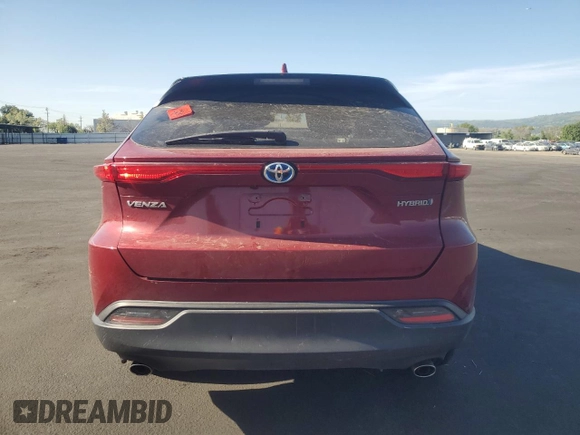 2021 Toyota Venza LE with VIN JTEAAAAH5MJ036001, listed as a Copart auction lot 52758505 with Not Provided miles and Salvage Title. Bid and sale history available at DreamBid. Image 6.