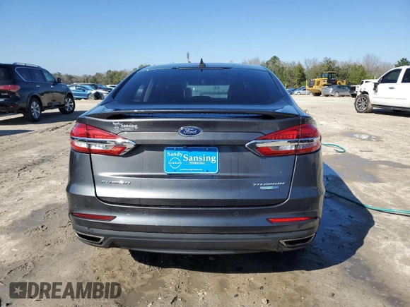 2020 Ford Fusion Titanium with VIN 3FA6P0D91LR152197, listed as a Copart auction lot 45583015 with 91,614 mi miles and Non repairable. Bid and sale history available at DreamBid. Image 6.