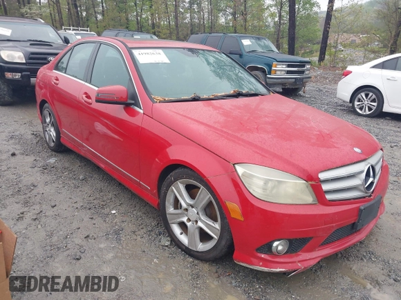 2010 Mercedes-Benz C 300 Sport with VIN WDDGF8BB5AR088086, listed as a IAAI auction lot 41982638 with 176,526 mi miles and . Bid and sale history available at carsss.com. Image 1.