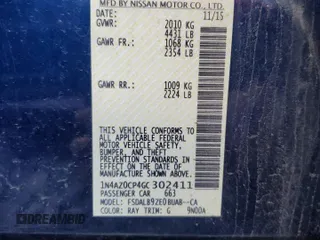 2016 Nissan LEAF S with VIN 1N4AZ0CP4GC302411, listed as a Copart auction lot 74170123 with 58,035 mi miles. Bid and sale history available at carsss.com. Image 12.