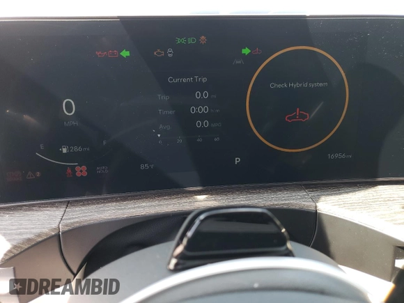 2024 Hyundai Santa Fe Calligraphy with VIN 5NMP5DG19RH004891, listed as a Copart auction lot 63265385 with 16,956 mi miles and Salvage title. Bid and sale history available at DreamBid. Image 9.