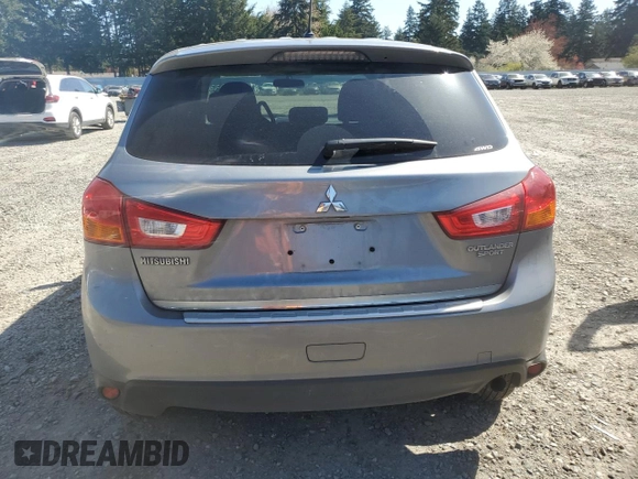 2014 Mitsubishi Outlander Sport ES with VIN 4A4AR3AU8EE028399, listed as a Copart auction lot 52825415 with 41,930 mi miles and Salvage Title. Bid and sale history available at carsss.com. Image 6.