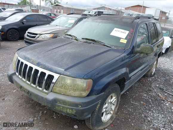 2003 Jeep Grand Cherokee Laredo with VIN 1J4GW48S63C591605, listed as a IAAI auction lot 41973681 with 177,024 mi miles. Bid and sale history available at carsss.com. Image 6.