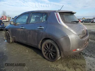 2017 Nissan LEAF S with VIN 1N4BZ0CP8HC302594, listed as a Copart auction lot 86943114 with 37,740 mi miles and Salvage Title. Bid and sale history available at carsss.com. Image 2.