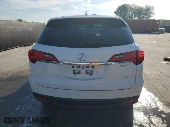 2015 Acura RDX Tech Pkg with VIN 5J8TB3H55FL013635, listed as a Copart auction lot 49058855 with 58,626 mi miles and Salvage Title. Bid and sale history available at carsss.com. Image 6.